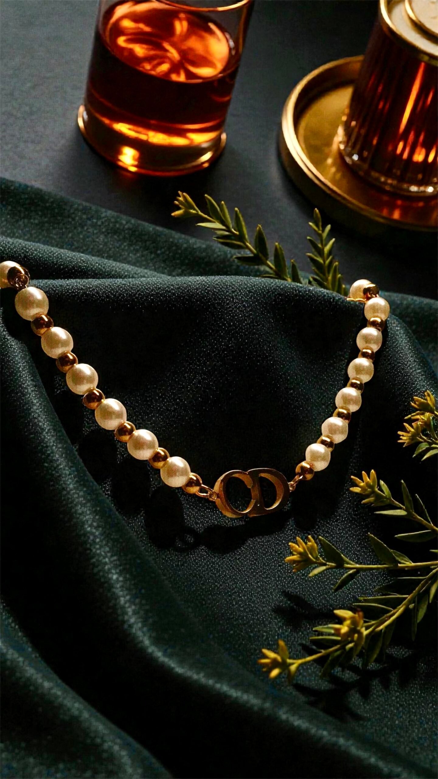 Bracelet & Collier Perlé